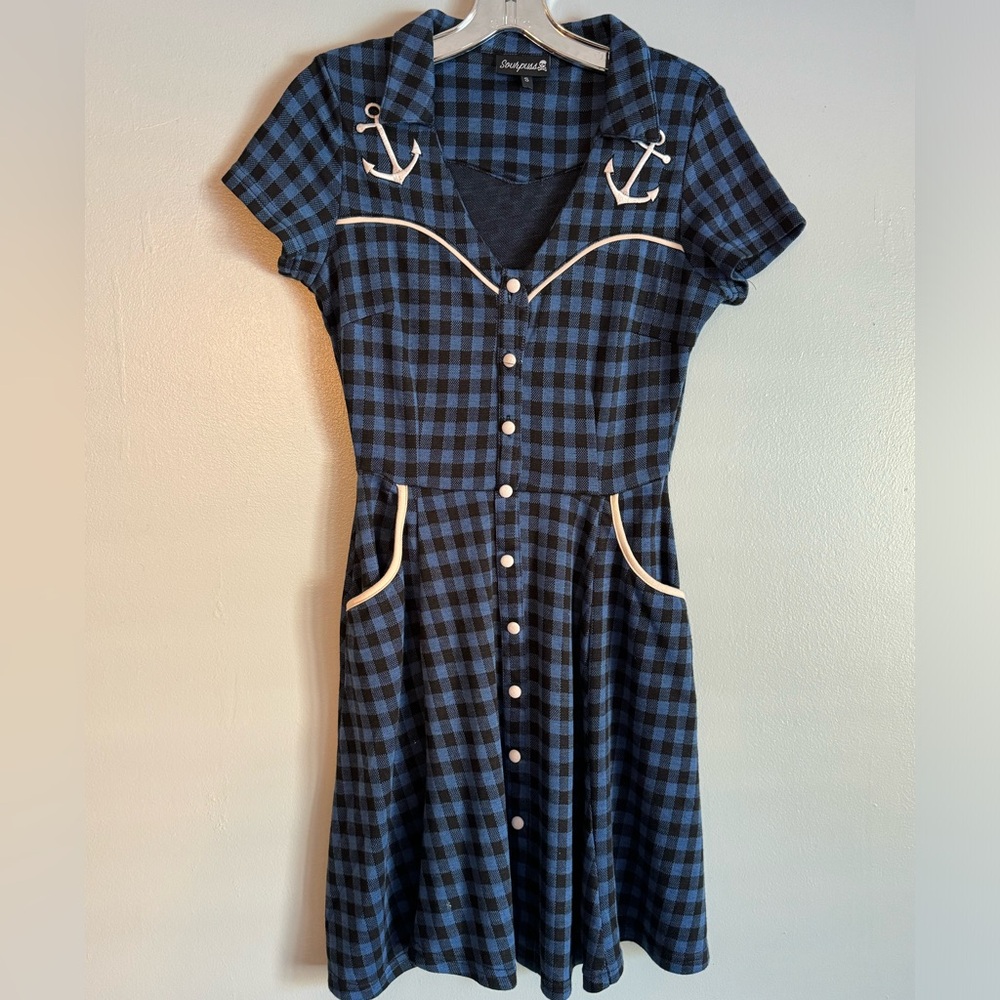 Rockabilly Sourpuss Clothing Anchor Dress